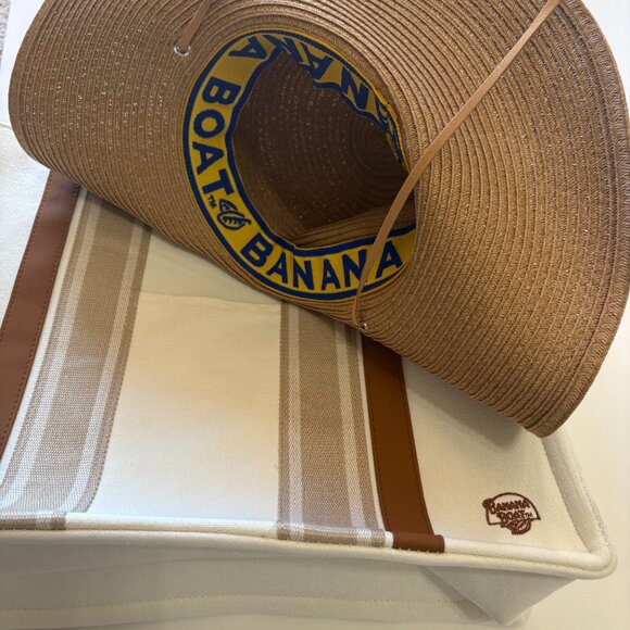 Banana Boat Canvas Tote & Sun Hat Vacation Combo -2/1 Gift Set - NWT - Picture 7 of 11